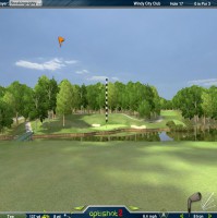 3D golfpro met projectie